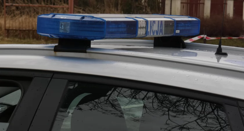 Na zdjęciu radiowóz KPP Radomsko