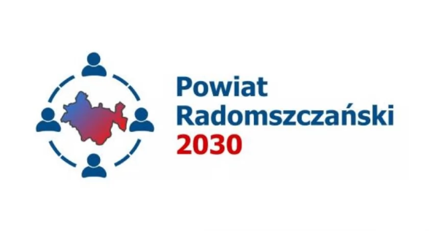 Na zdjęciu grafika strategii powiatu, fot. Starostwo Powiatowe w Radomsku 