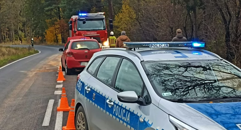 Na zdjęciu miejsce wypadku, fot. KPP Radomsko