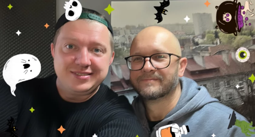Na zdjęciu Paweł Aulich ze Spot Radomsko i Andrzej Andrysiak z Gazety Radomszczańskiej