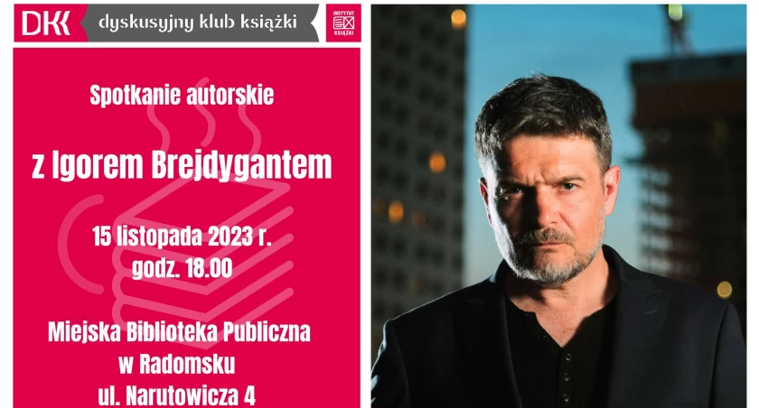 Na zdjęciu zaproszenie na spotkanie z Igorem Brejdygantem