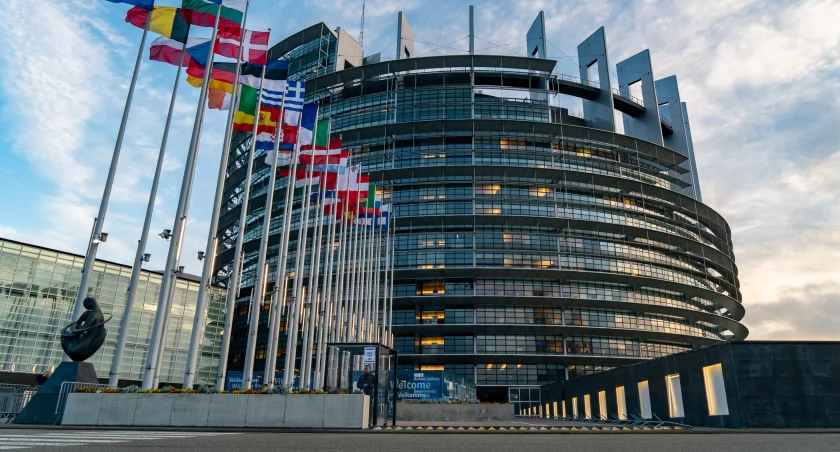 Na zdjęciu Parlament Europejski