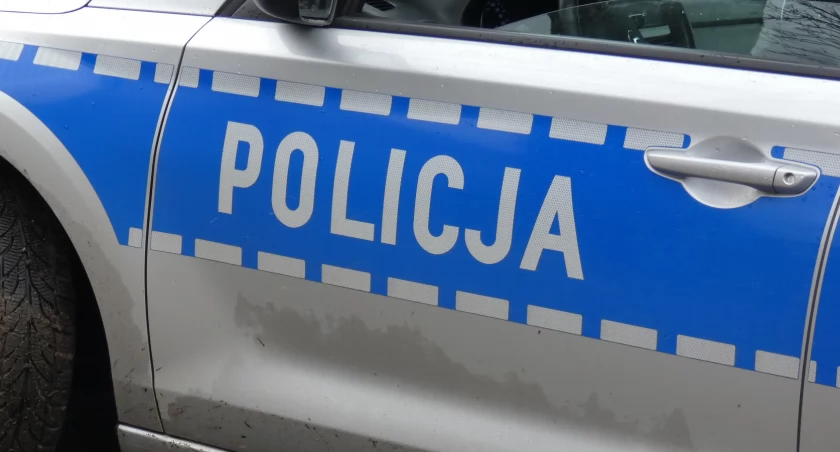 Na zdjęciu radiowóz KPP Radomsko