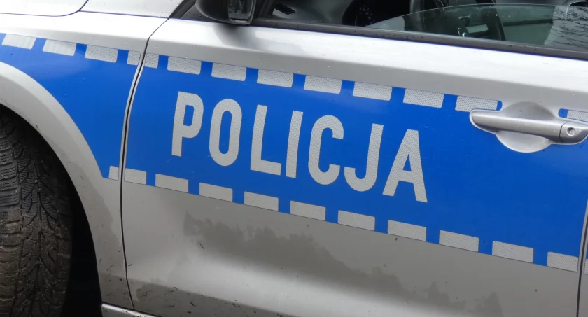 Na zdjęciu radiowóz KPP Radomsko