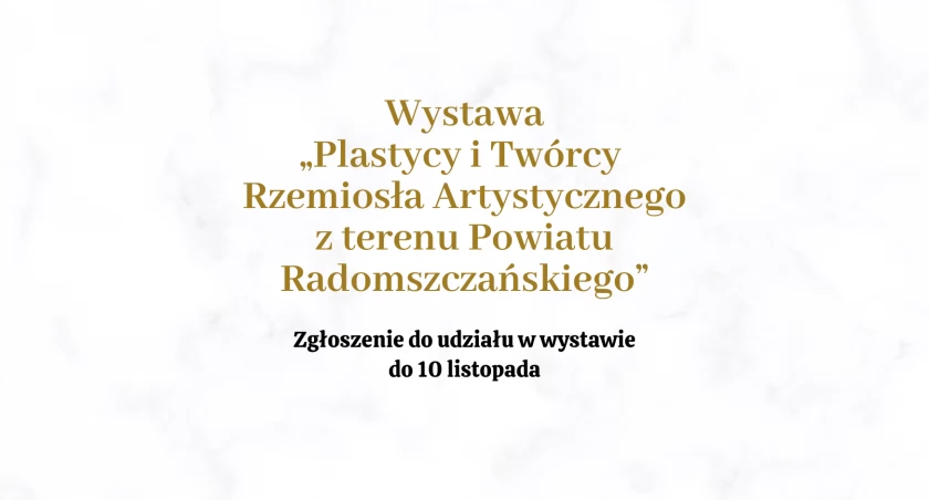 Na zdjęciu grafika naboru do wystawy