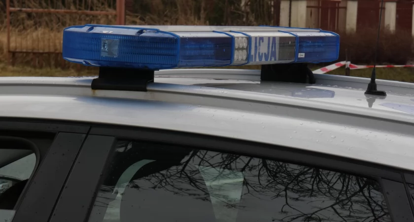 Na zdjęciu radiowóz KPP Radomsko