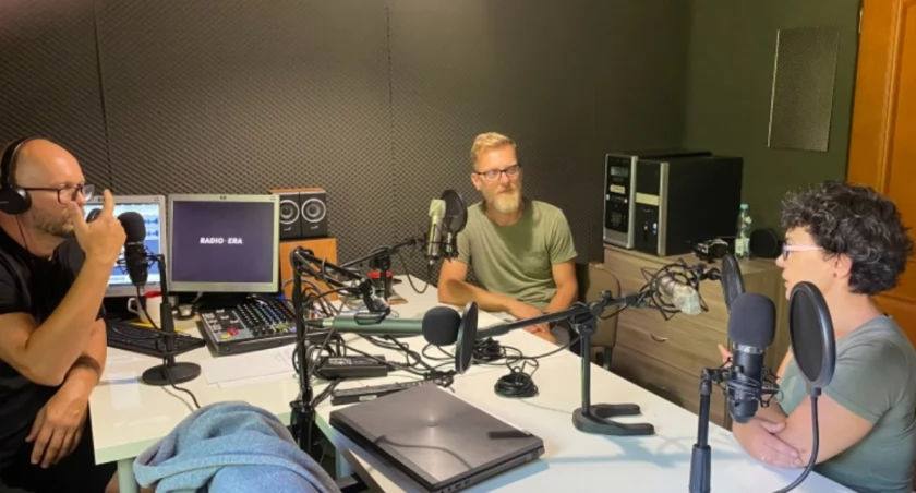 Na zdjęciu Andrzej Andrysiak, Janusz Kucharski i Anna Rumocka