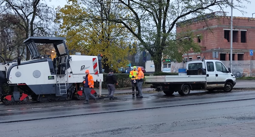 Na zdjęciu prace na ulicy Piastowskiej