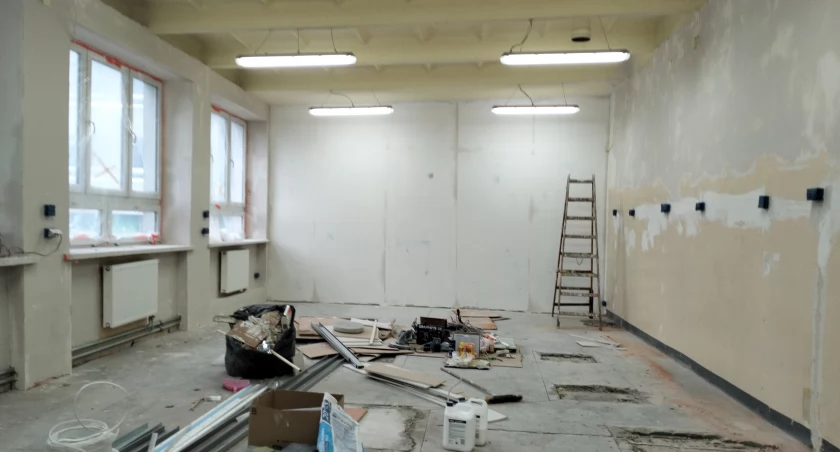 Na zdjęciu sala przyszłej wirtualnej strzelnicy