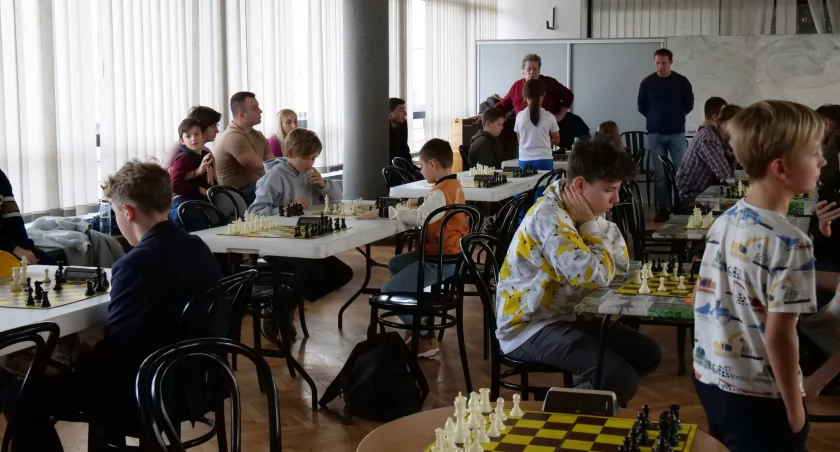 Na zdjęciu turniej szachowy, fot. MDK Radomsko