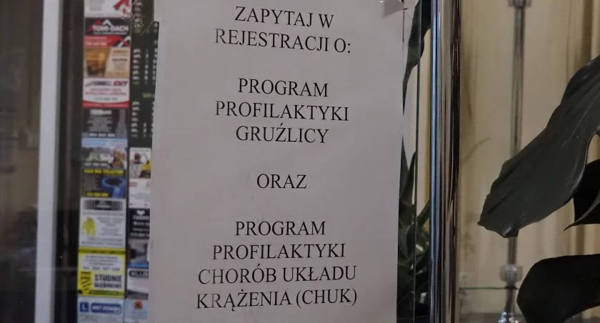 Na zdjęciu informacja o programie badań