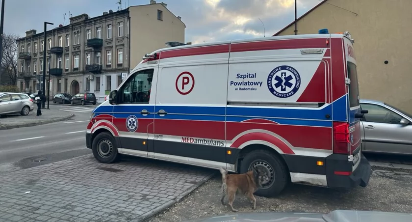 Na zdjęciu karetka pogotowia ratunkowego, fot. KP PSP Radomsko