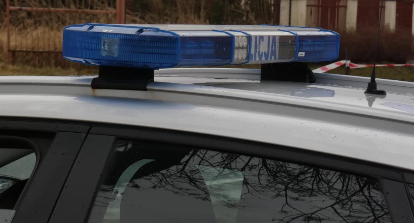 Na zdjęciu radiowóz KPP Radomsko
