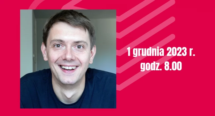 Na zdjęciu plakat spotkania z Rafałem Witkiem, fot. MBP w Radomsku