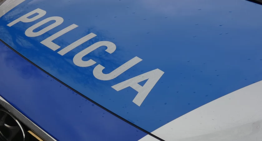 Na zdjęciu radiowóz KPP Radomsko