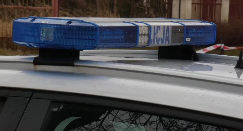 Na zdjęciu radiowóz KPP Radomsko
