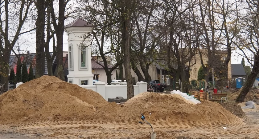 Na zdjęciu ulica Sienkiewicza w remoncie