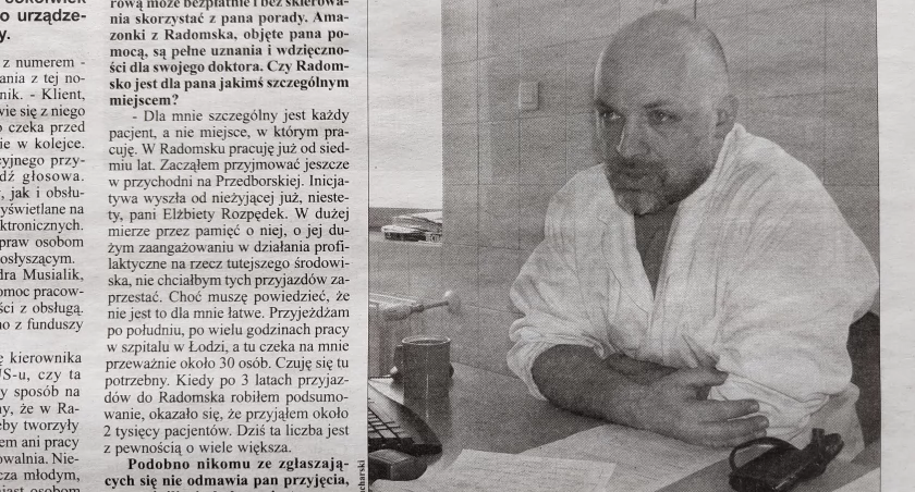 Na zdjęciu: rozmowa z doktorem Rajchertem 