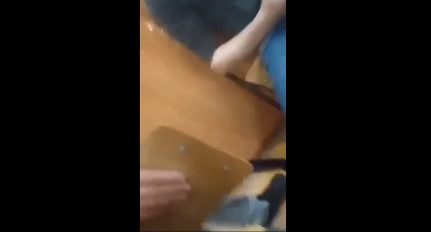 Na zdjęciu screen z nagrania wideo
