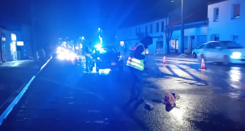Na zdjęciu miejsce potrącenia, fot. KPP Radomsko