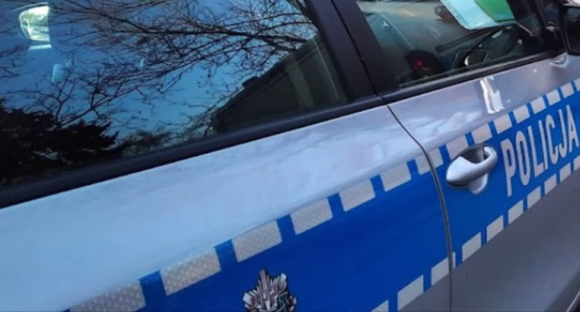 Na zdjęciu radiowóz KPP Radomsko