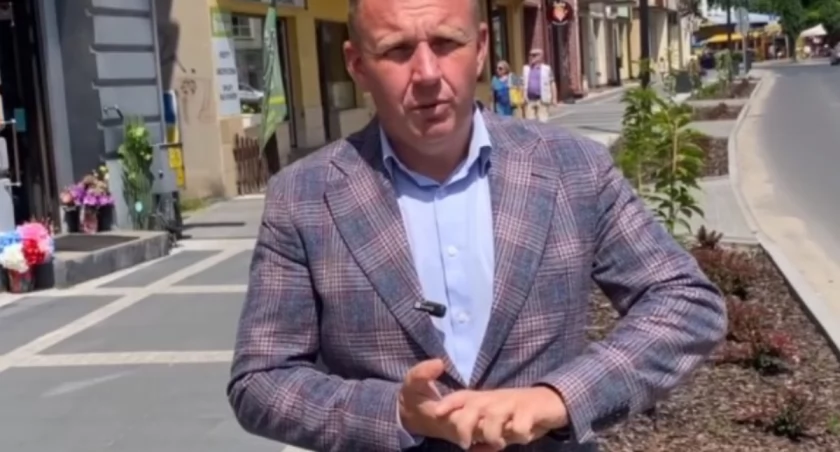 Na zdjęciu Łukasz Więcek