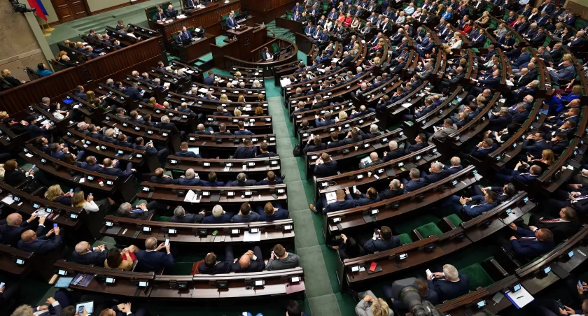 Na zdjęciu zgromadzenie sejmu, fot Łukasz Błasikiewicz/Kancelaria Sejmu