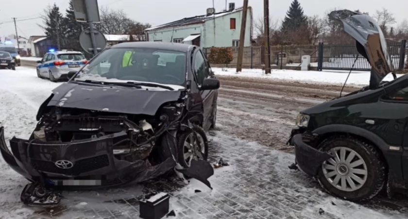 Na zdjęciu wypadku na ul. Sucharskiego, fot. materiały policji