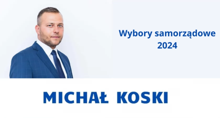 Na zdjęciu radny Michał Koski, fot. oficjalny profil radnego na FB