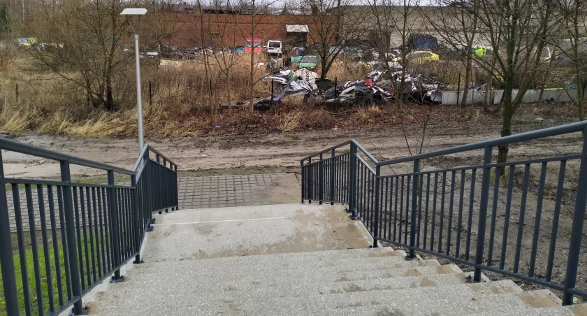 Na zdjęciu posesja granicząca z Gliniankami