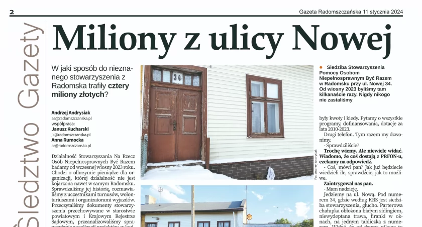 Na zdjęciu: Materiał opublikowaliśmy tydzień temu