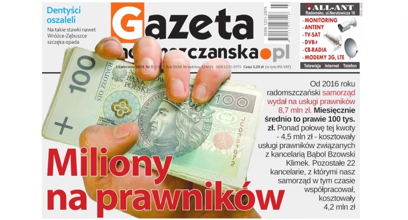 Na zdjęciu okładka najnowszego numeru Gazety Radomszczańskiej z 18 stycznia 2024
