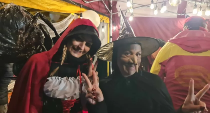 Na zdjęciu Halloweenowy Bieg Charytatywny zorganizowany przez grupę Rozbiegajmy Radomsko, 2023 