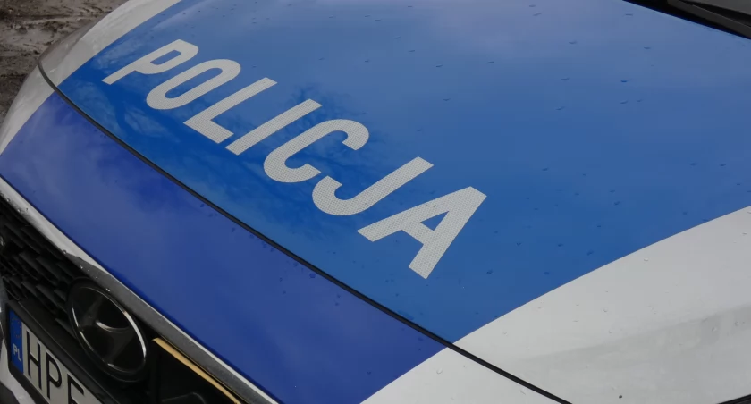 Na zdjęciu radiowóz KPP Radomsko