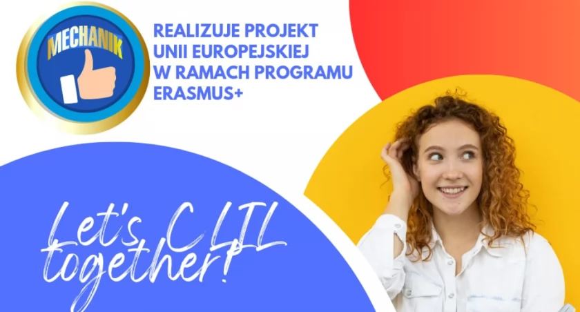 Na zdjęciu banner projektu fot. ZSP nr 1 w Radomsku