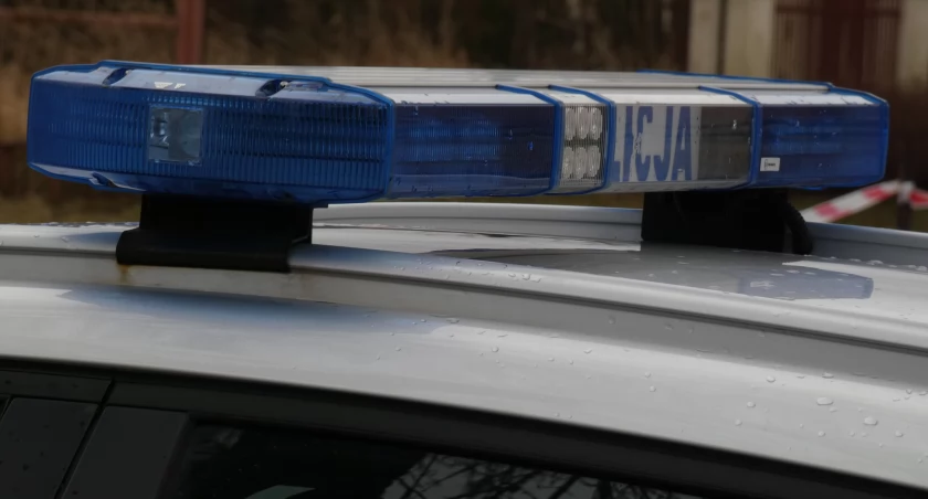 Na zdjęciu radiowóz KPP Radomsko