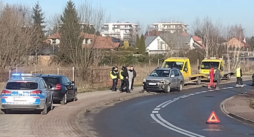 Na zdjęciu miejsce zderzenia, fot. nadesłane
