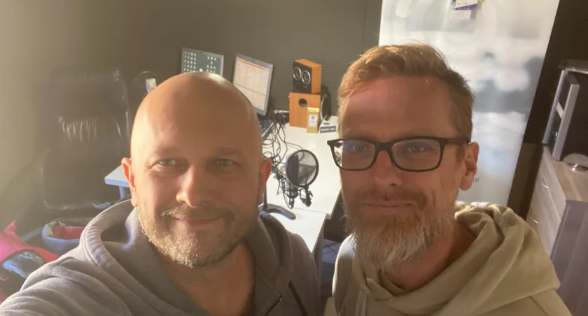 Na zdjęciu Andrzej Andrysiak i Janusz Kucharski z Gazety Radomszczańskiej