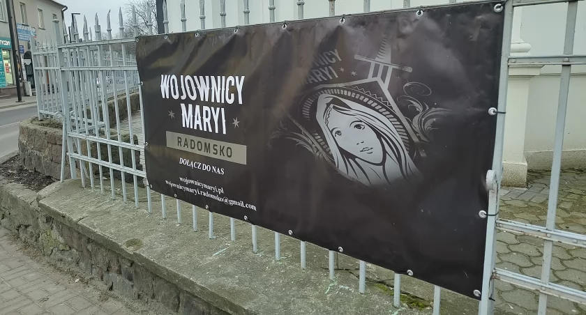 Na zdjęciu baner, który zawisł w środę 31 stycznia