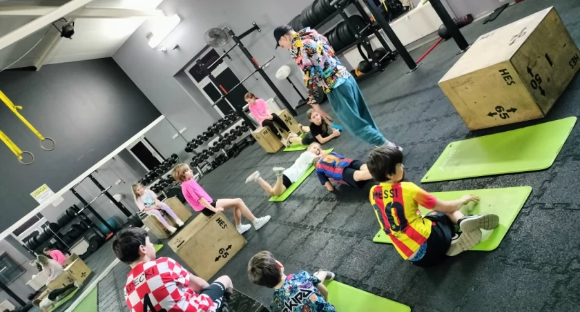 Na zdjęciu zajęcia sportowe, fot. MOPS Radomsko