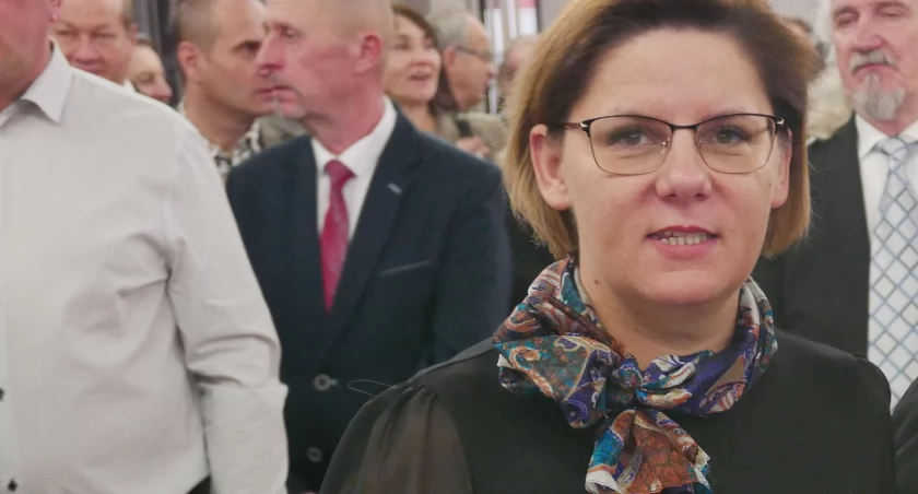 Na zdjęciu Katarzyna Bracka na spotkaniu PiS-u w MDK