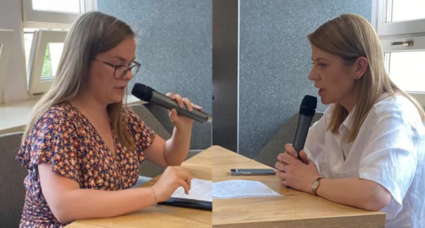 Na zdjęciu Aneta Bogdan i Agnieszka Poteralska