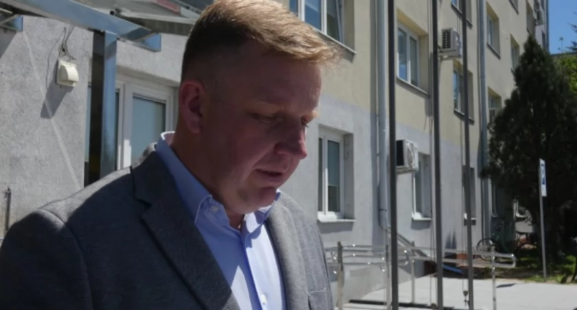 Na zdjęciu Łukasz Więcek
