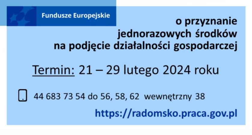 Na zdjęciu plakat promujący, fot. Facebook/PUP Radomsko