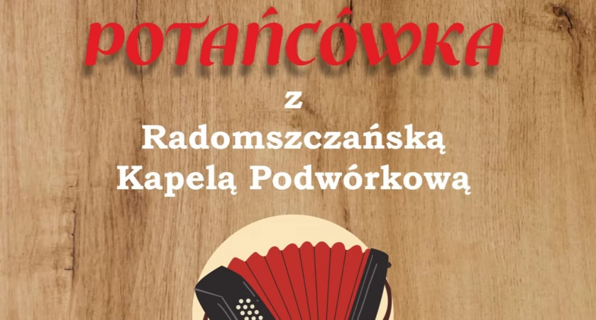 Na zdjęciu plakat potańcówki, fot. MDK Radomsko