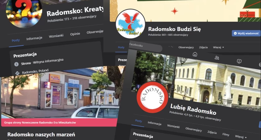 Na zdjęciu: Zrzuty ekranów z profili na Facebooku. Powstają, by prowadzić kampanię wyborczą