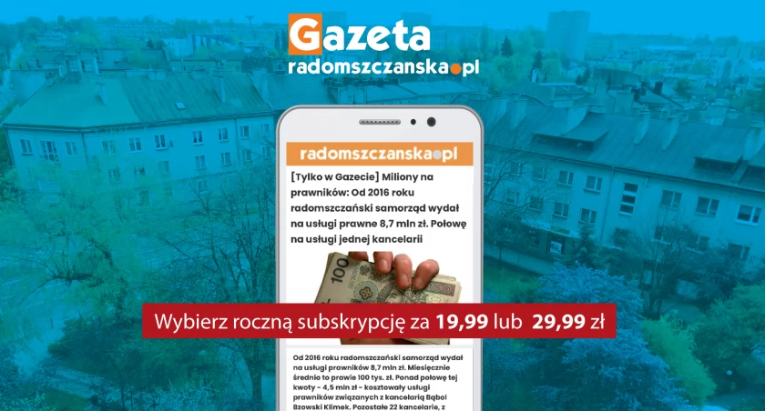 Na zdjęciu: promocja rocznego pakietu subskrypcji Gazety Radomszczańskiej