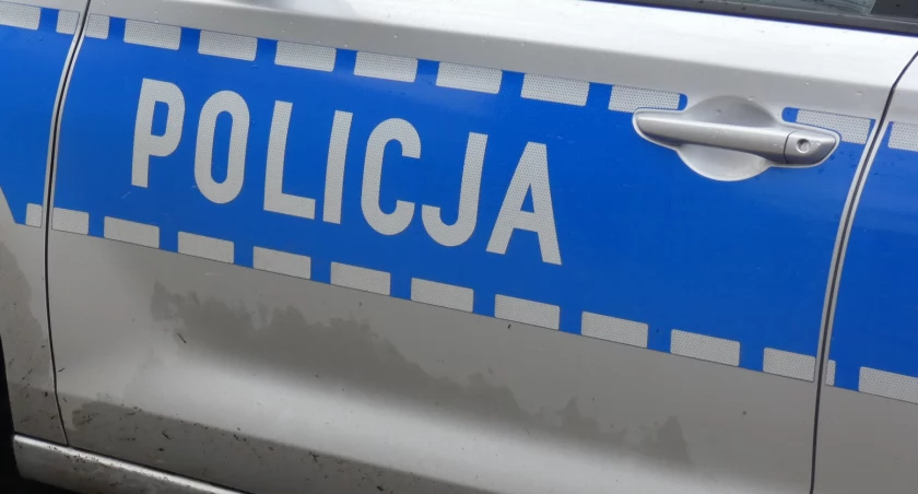 Na zdjęciu radiowóz KPP Radomsko