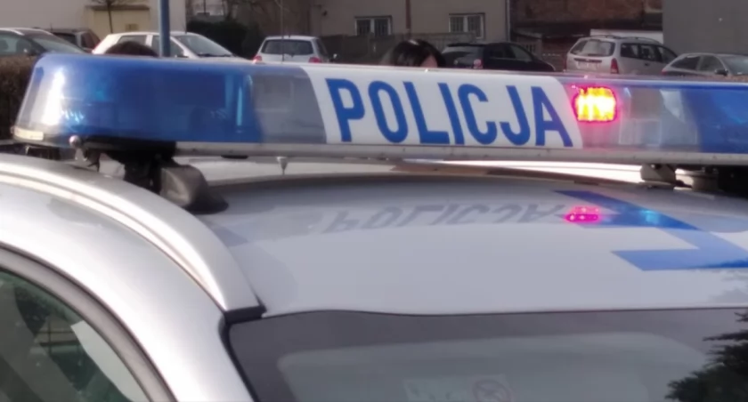 Na zdjęciu radiowóz KPP Radomsko