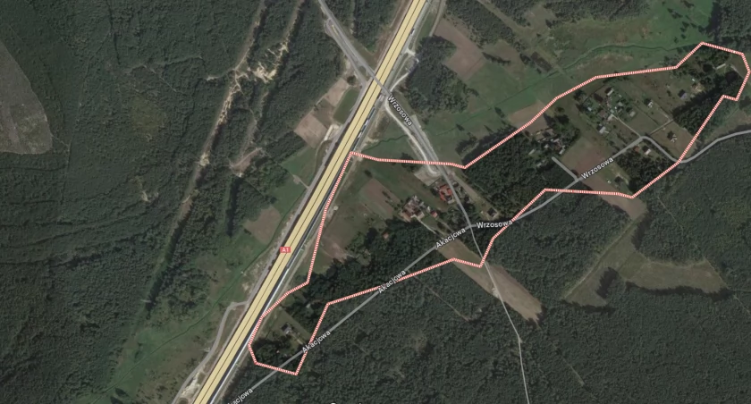 Na zdjęciu autostrada w miejscowości Brodowe, zrzut ekranu/Google Maps